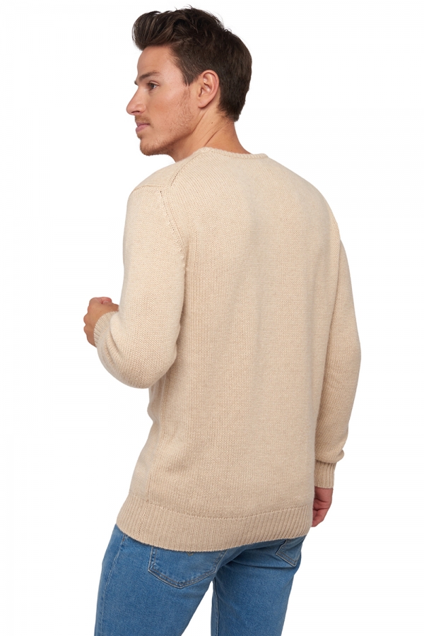 Cachemire Naturel pull homme col rond natural bibi natural beige xs